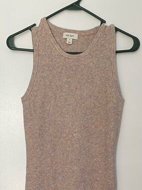 ON 34th Ribbed Maxi Dress - Mauve Taupe